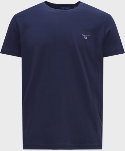 Gant T-shirts ORIGINAL SS T-SHIRT 234100. Blå